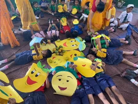 On 11-May-2023, Mango Day was celebrated by our younglings of kindergargarten. The objective behind conducting this activity is to spread awareness,promote creativity and spark the imagination of the little ones.Our tiny tots were blooming with happiness throughtout the day.it was a fun learning experience for them.