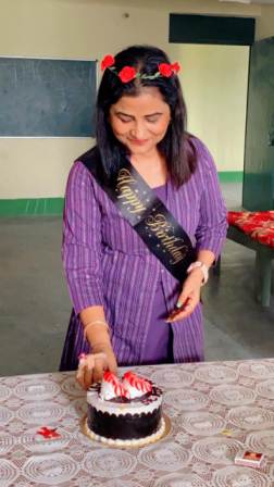 On 14-Aug-2023, We celebrated Director Mam's Birthday. She doesn't just keep everything ticking over fine, She constantly striving to improve things and make our school better! You are a beacon of light in this school and we are so glad to have you as our principal.